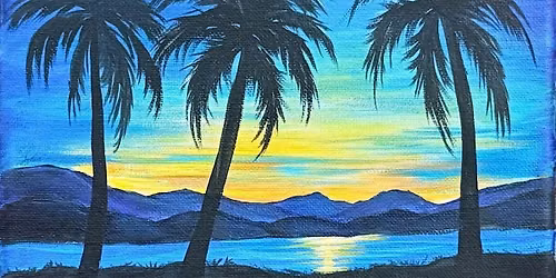 Let's Paint: Moonlit Palms