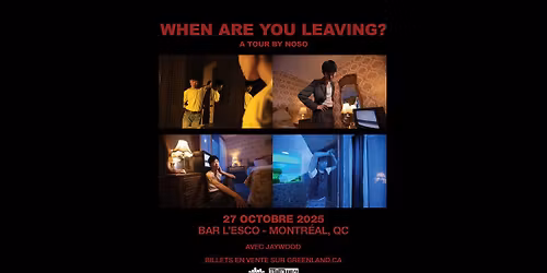 NoSo + JayWood | Bar l'Esco | Montr\u00e9al