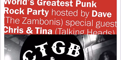 CTGB & FTC: Chris & Tina (Talking Heads\/Tom Tom Club) & Dave Zamboni Celebrate the Sounds of CBGB's