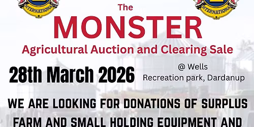 The MONSTER Agricultural Auction and Clearing Sale