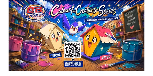 Colourful Creation Series (June) Birdhouse Painting Workshop
