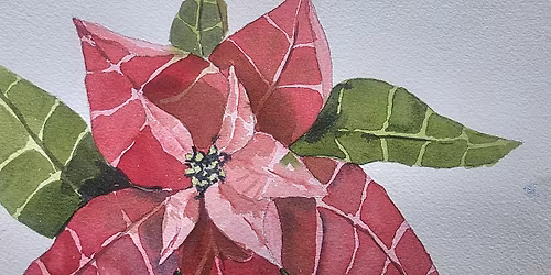 Watercolor Poinsettia
