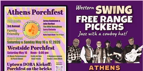Free Range Pickers at Athens Porchfest 2026