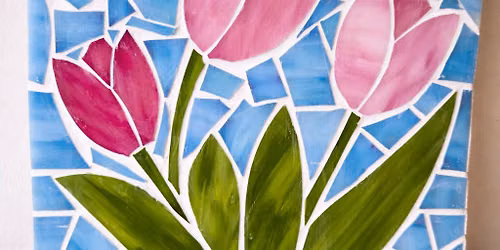Stained Glass Mosaic Tulip Workshop