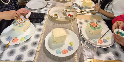 Cake Painting and Summer themed 4 course supper club dinner