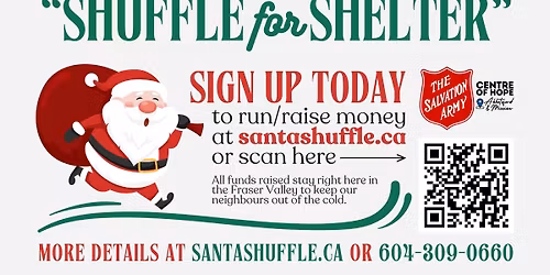18th Annual Santa Shuffle 5k Supporting Your Local Homeless Shelter