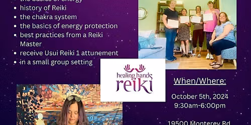Reiki Level 1 - Traditional Usui( in-person class)