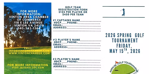 Spring Golf Tournament 2026 