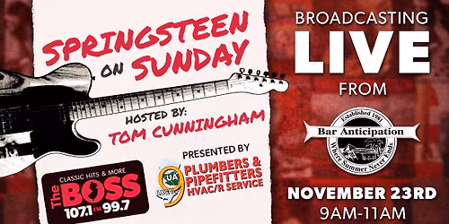 Springsteen on Sunday LIVE at Bar Anticipation