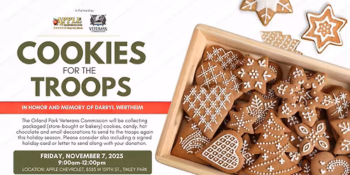 Cookies for the Troops Event