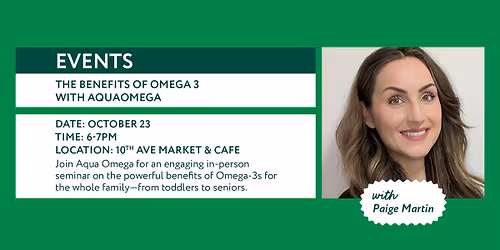 The Benefits of Omega 3 with AquaOmega