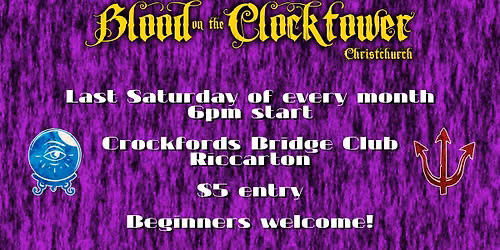 Blood on the Clocktower Christchurch - Saturday 27th June
