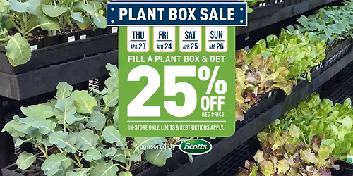 Plant Box Sale at Your Local Wilco Store
