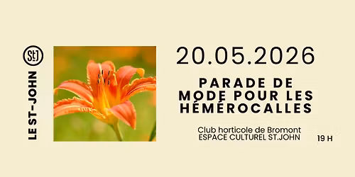 Conf\u00e9rence Club horticole -Parade de mode pour les h\u00e9m\u00e9rocalles