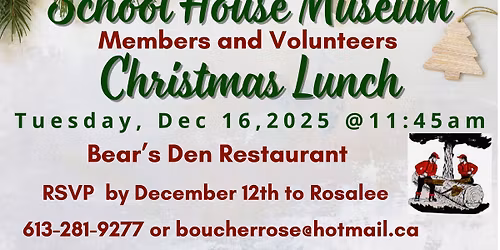 School House Museum Christmas Lunch