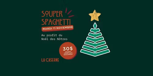 Souper spaghetti au profit du No\u00ebl des N\u00f4tres