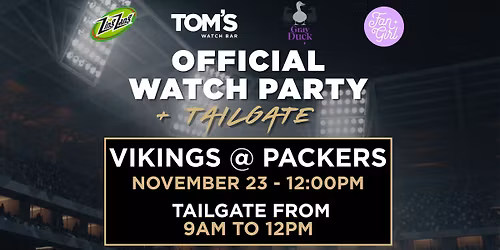 Official Fan Girls Watch Party AND Tailgate at Tom's Watch Bar