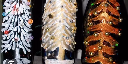 Upcycled Festive Bottles