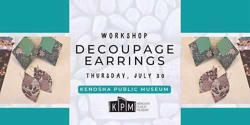 Workshop: Decoupage Patterned Earrings