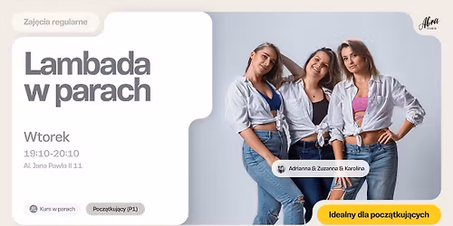 Lambada z Ad\u0105, Zuz\u0105 & Karolin\u0105 dla pocz\u0105tkuj\u0105cych (P1)