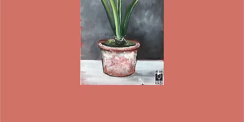 Amaryllis Canvas Paint and Sip