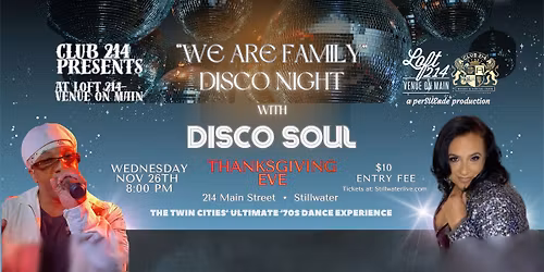 "We Are Family" Disco Night with DiscoSoul