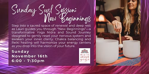 Sunday Soul Session: New Beginnings