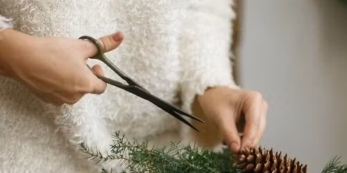 SOLD OUT: Sip & Stem: Holiday Wreath Making Workshop