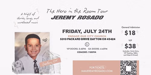 Jeremy Rosado - The Hero In The Room tour