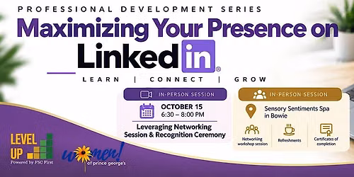 LinkedIn Series: Leveraging Networking Session & Recognition Ceremony