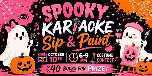 Spooky Karaoke Sip and Paint