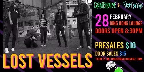 LOST VESSELS w\/ GRAPEHOUSE and FIRST SERVE - $10!