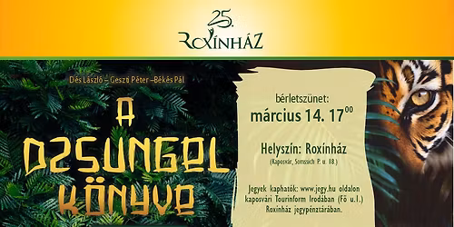 A DZSUNGEL K\u00d6NYVE - 2026.03. 14. \/ B\u00c9RLETSZ\u00dcNET