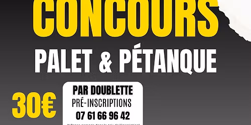 Concours de Palets & P\u00e9tanque