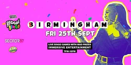 Reggae Bingo - Birmingham - Fri 25th Sep