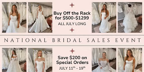 National Bridal Sales Event