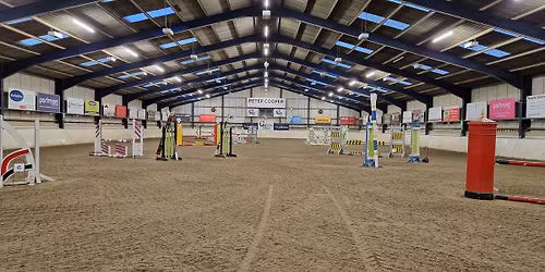 Sc Equestrian Crofton Manor Indoor poles and jumps clinic 