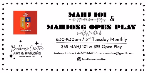 MAHJ 101 & MAHJONG OPEN PLAY