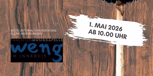 Maibaumaufstellen mit Maibaumfr\u00fchschoppen