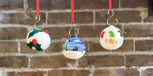Needle Felted Wool Ornament Workshop