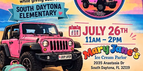 Jeeps & Ice Cream Back-to-School Drive!