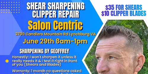Salon Centric Sharpening Event 