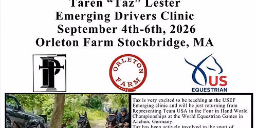 USEF Emerging Driver Clinic with Taren Lester at Orleton Farm