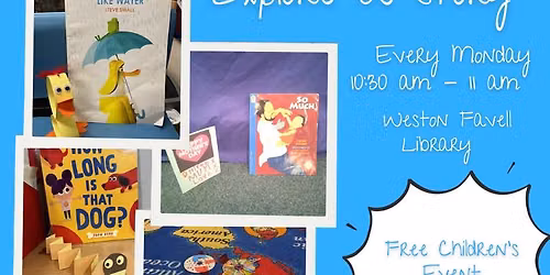 Explore A Story Monday 13th July 2026 10:30am - 11am