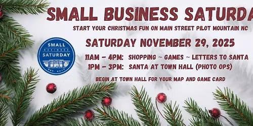Pilot Mountain Small Business Saturday