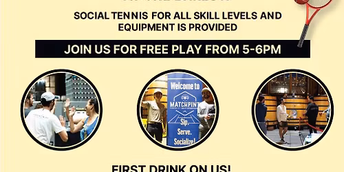 \ud83c\udfbe\ud83c\udf7b MatchPint Tennis Finale at The Barlow \ud83c\udf55