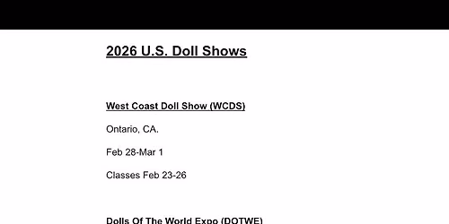 DFW DOLL SHOW 2026 July