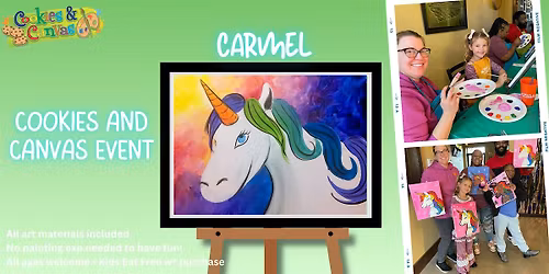 Carmel Cookies and Canvas \u2013 Rainbow Unicorn