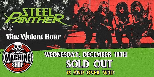 STEEL PANTHER SOLD OUT