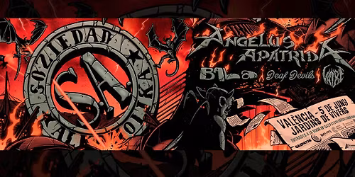 S.A. + Angelus Apatrida + Bala + Deaf Devils + Vaire | Jardins de Vivers | Val\u00e8ncia